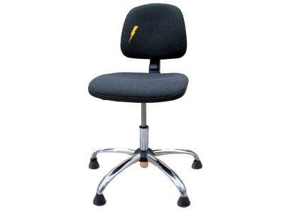 ESD Safe Anti-Static Chair with Dissipative Feet (Grey)
