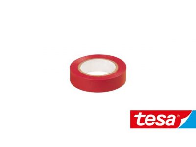 Nastro isolante Tesa Rosso in PVC autoestinguente (2 formati)