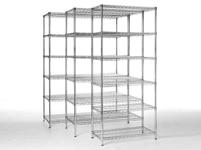 Chromed Steel Anti-static ESD Shelving for Cleanrooms and EPA Areas (3 Sizes)