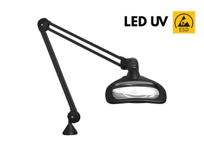 WAVE LED UV ESD - Lente antistatica Vision LUXO con luce di Wood (171x114mm, 3.5/5di)