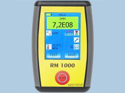 RM1000 Tester ESD per la misurazione di resistenza superficiale, resistenza di volume e resistenza verso terra