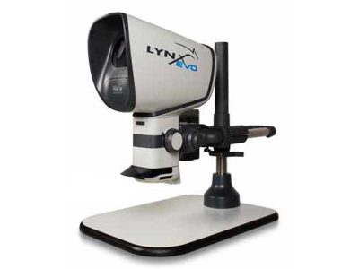 LYNX EVO Stereomicroscopio con stativo multipiano e obiettivo 0.45x (2.7-27x)