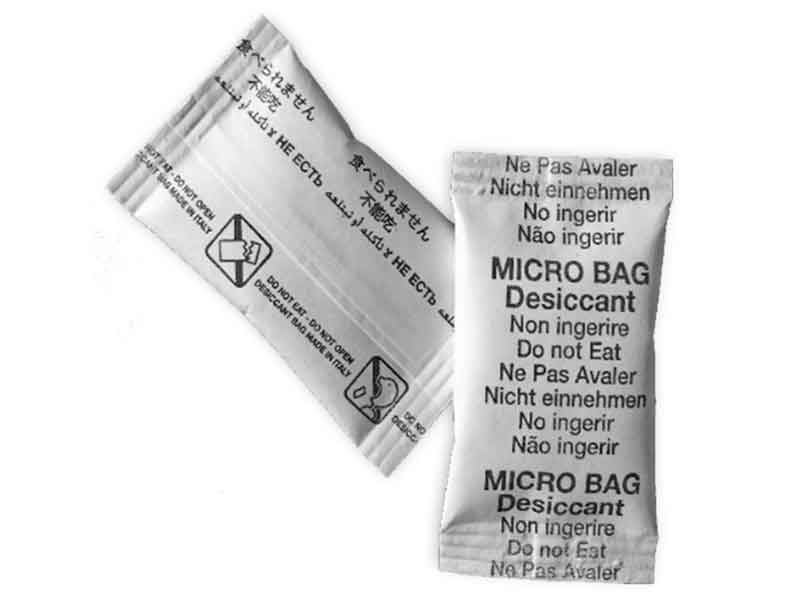 Microbag essiccanti in Tyvek® e gel di silice bianco (500pz)