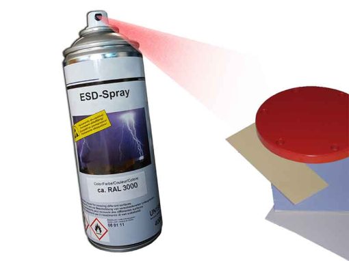 ESD safe spray paint (light grey, 400ml) - Static dissipative permanent coating