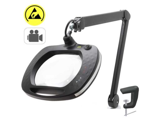 LE-HDWWE5D - ESD Magnifying Lamp with Camera Inspection System (190X158mm, 5di)