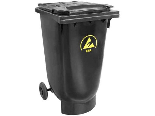 ESD Waste Bin with Wheels and Lid (120L)