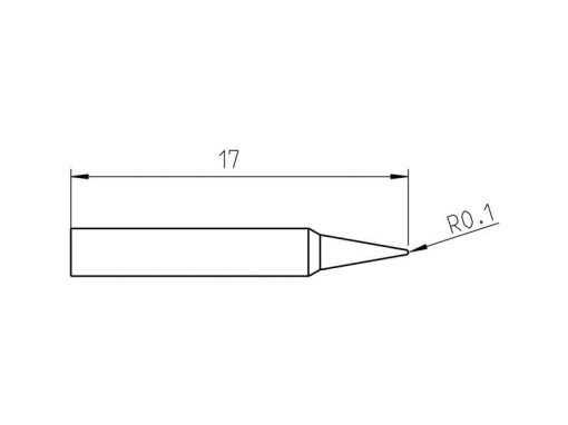 Weller RTP 002 C (T0050103399) - Soldering Tip Conical Ø0.2mm - Sizes