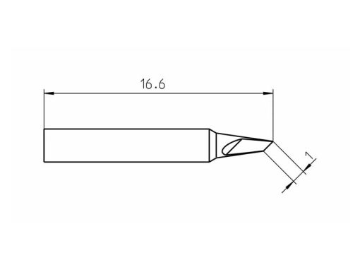 Weller RTP 010 K (T0050104599) - Soldering Tip Knife Ø1mm - Sizes