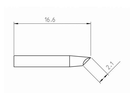 Weller RTP 020 G (T0050104899) - Soldering Tip Gullwing Ø2.0mm - Sizes