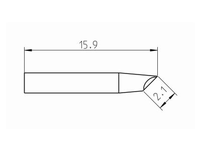 Weller RTP 020 G MS (T0050103099) - Soldering Tip Gullwing Ø2.0mm - Sizes